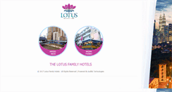 Desktop Screenshot of lotushotel.com.my